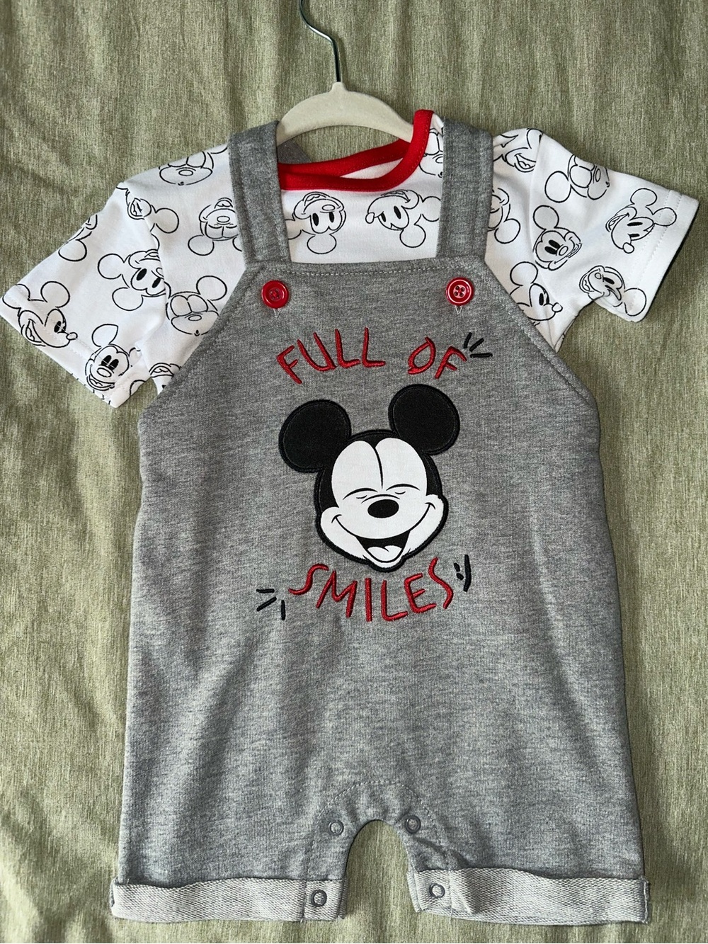 Disney Baby Mickey Overalls Set